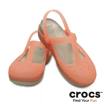 Crocs - 女-花漾卡麗瑪麗珍-西瓜紅/鉑金色35西瓜紅/鉑金色