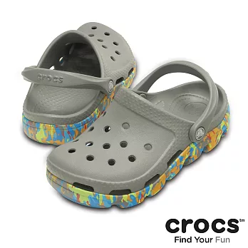 Crocs - 童-APR-迷彩運動小迪特23烟灰色