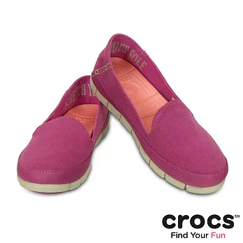 Crocs - 女-女士舒躍奇絲琦-活力紫/水泥灰色35活力紫/水泥灰色