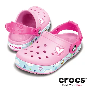 Crocs - 童 - Hello Kitty 飛機小卡駱班-23肉粉色