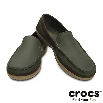 Crocs - 男 - 男士卡樂彩樂幅鞋-深橄欖/草灰色39榛子/深咖啡色