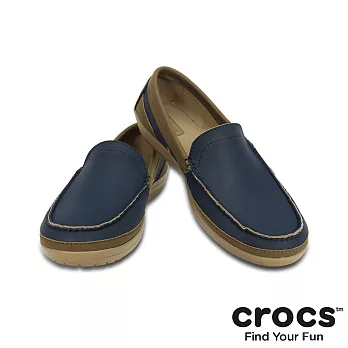 Crocs - 男 - 男士卡樂彩樂幅鞋-深藍/滾草棕色39榛子/深咖啡色
