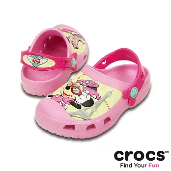 Crocs - 童 - 創意米妮噴射機小克駱格-23肉粉色