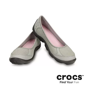 Crocs - 女 - 女士迪特芭蕾輕便鞋-淺灰/石墨色36淺灰/石墨色