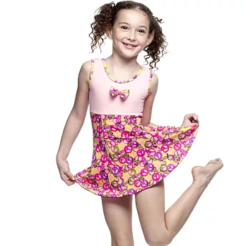 【SARBIS】MIT女童連身裙泳裝附泳帽B88407105印花