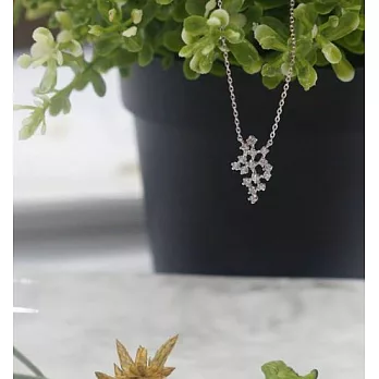 【UH】OBBA - 璀璨繁星水鑽項鍊-銀色