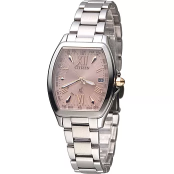 星辰 CITIZEN XC 宮廷風采光動能電波腕錶 EC1100-56W粉色