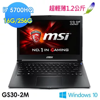 msi微星 GS30 2M-204TW 13.3吋 i7-5700HQ WIN10 電競筆電