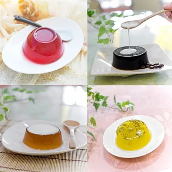 【福品創意手工鮮奶酪】茶凍組合(紅棗銀耳露*2+紅棗黑木耳露*1+茉綠茶香*1+阿薩姆紅茶*1+洛神花茶*1+奇異水果*1+研磨咖啡*1)