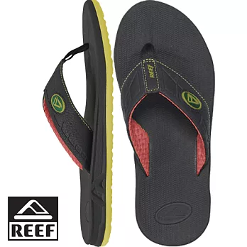 REEF 人體工學 無負擔超輕量鞋身男款人字拖.黑/紅/黃9黑/紅/黃