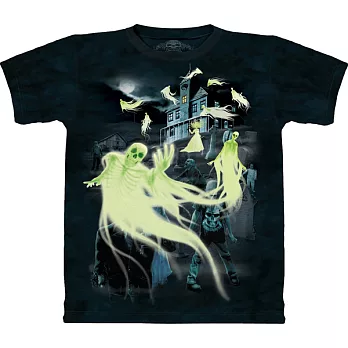 【摩達客】美國進口The Mountain 殭屍夜螢光特效 純棉環保短袖T恤[現貨+預購]S大人版