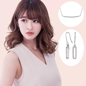 【BENITY】愛純粹 項鍊耳環套組