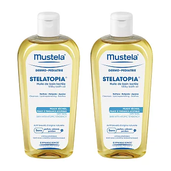 Mustela 慕之恬廊 舒恬良沐浴油200ml-兩入組