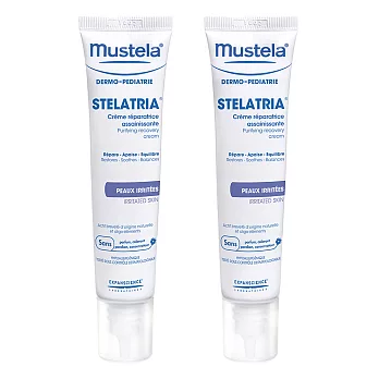 Mustela 慕之恬廊 舒恬良修護霜40ml-兩入組