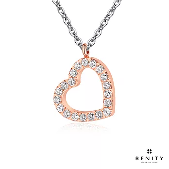 【BENITY】心環 玫瑰金 項鍊