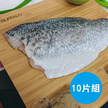 【食在安市集】峰漁佳食:預購-黃金尖吻鱸魚排10片組
