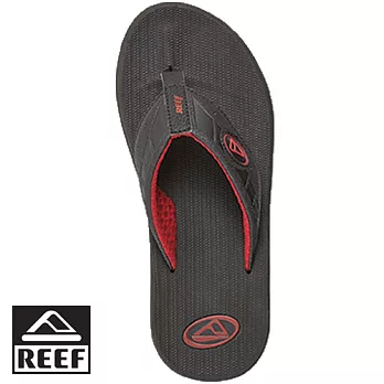 REEF親量化銷售冠軍舒適親水性佳男款人字拖.黑/紅9黑/紅