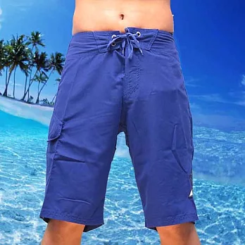 REEF 炎夏必備海洋藍REEF LOGO海灘衝浪褲.藍BLUE28藍