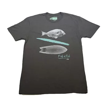 REEF 帥氣魚拓與衝浪板男版上衣.黑M黑