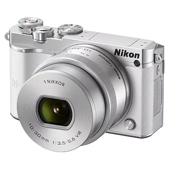 Nikon 1 J5 10-30mm KIT單鏡組(公司貨)-加送32G卡+專用電池X2+大吹球清潔組+拭鏡筆+專用相機包+水晶保護鏡(保護鏡頭防止刮傷)-白色