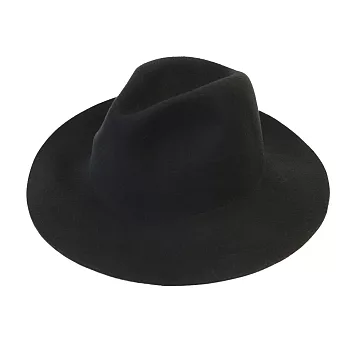 【UH】MONEY HAT - 羊毛寬簷紳士帽(三色可選)-黑色