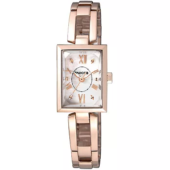 CITIZEN WICCA 清秀佳人時尚優質女性腕錶-玫瑰金-BE1-020-11