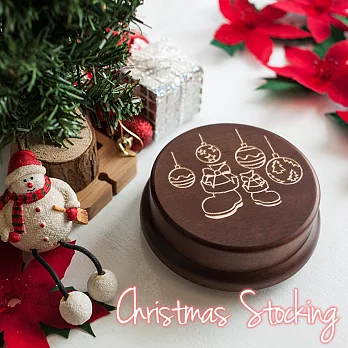 【Sylvia 典藏精品】客製化音樂盒 // 聖誕節款式聖誕襪