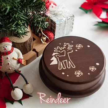 【Sylvia 典藏精品】客製化音樂盒 // 聖誕節款式聖誕麋鹿