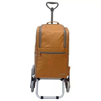 卡蘿輕便時尚購物車-36L 三輪-黃色水玉