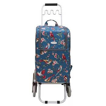 卡蘿輕便時尚購物車-36L 波浪三輪-鳥語花香