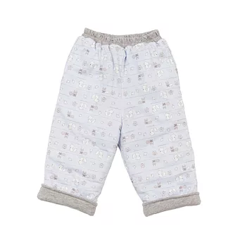 【愛的世界】鋪棉兩面穿長褲-台灣製-6M淺藍色