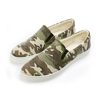 PLAYERMIT 潮流迷彩懶人鞋 (UP76)-迷彩綠26迷彩綠
