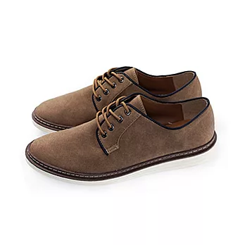 PLAYERMIT麂皮純色素面休閒男鞋 (FTP12)-棕色26棕色