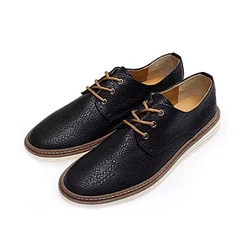 PLAYERMIT 編織紋雅痞休閒鞋 (FTP13)-黑色26黑色