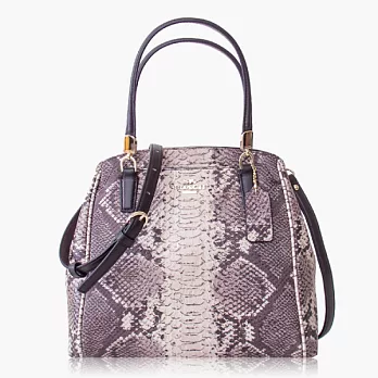 【COACH 多種背法】皮革 / 肩背 / 斜背兩用包_蛇紋