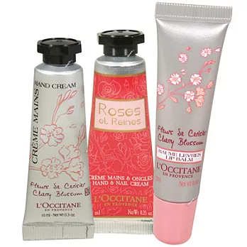 L’OCCITANE歐舒丹 櫻花呼呼美甲隨身3件組