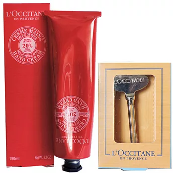 【L’OCCITANE】乳油木玫瑰護手霜 (150ml)送Magic Key 護手霜推擠器