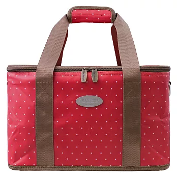 卡蘿保溫保冷手提籃(M)-紅色水玉