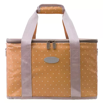 卡蘿保溫保冷手提籃(M)-黃色水玉