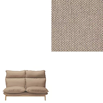 [MUJI無印良品]高椅背和室沙發用套/2人座/棉平織/米色