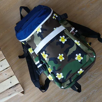 【Flightline】迷彩夏日浪花 郵筒復刻 多功能背包 雙肩包 電腦包(中號)