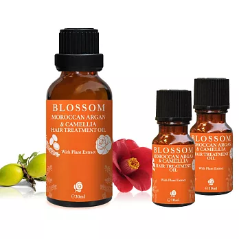 【BLOSSOM】黃金摩洛哥山茶花頂級護髮旅行輕便組(30MLx2+10MLx4)
