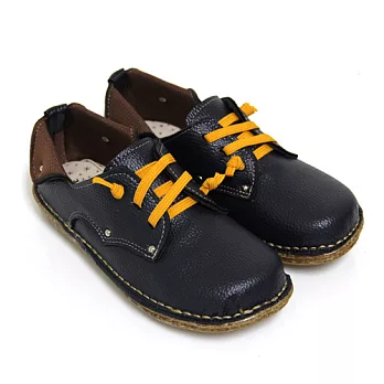 【Pretty】俏皮玩色反摺造型休閒鞋36藍色