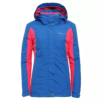 【hilltop山頂鳥】女款GoreTex兩件式可拆袖防水羽絨外套F22FS2-L藍