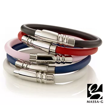 MASSA-G【Attractive自有引力】6mm鍺鈦手環比利時黯藍-M