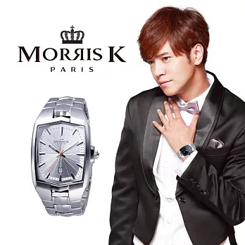 【Morris K】羅志祥代言巴黎光芒石英男錶 MK09085-DA20