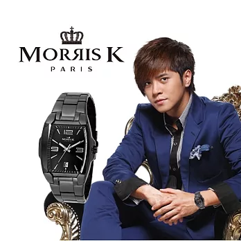 【MorrisK】魅力無限不鏽鋼流行腕錶-男錶 MK10095-CB21
