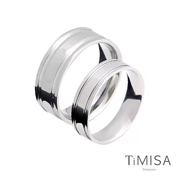 【TiMISA】 戀愛軌跡 寬+細 純鈦對戒原色
