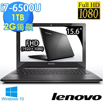 【Lenovo】IdeaPad 300《15.6吋_Win10》i7-6500U 1TB 2G獨顯 超值筆電 (80Q70096TW)