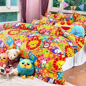 義大利Fancy Belle X Malis《有你在真好》單人三件式雪芙絨被套床包組